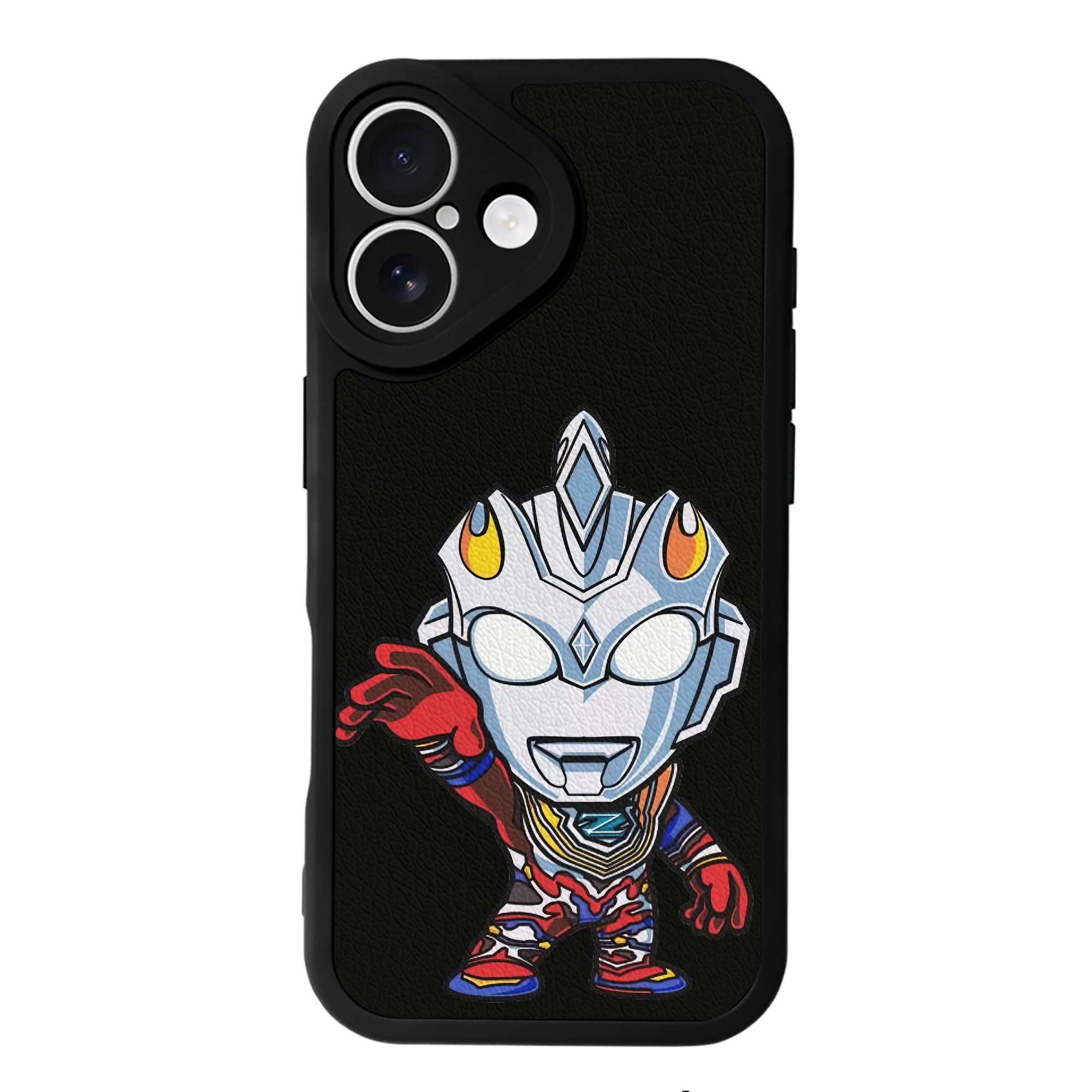 （画像用） ウルトラマン Ultraman 【iPhone 16シリーズ対応】シリコンスマホケース（レザー調） 材質：シリコン